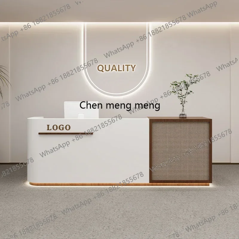 

E136 Hotel reception counter Desks Beauty Luxury Modern Restaurant Reception Desk Customer center Design commercial home Furnit