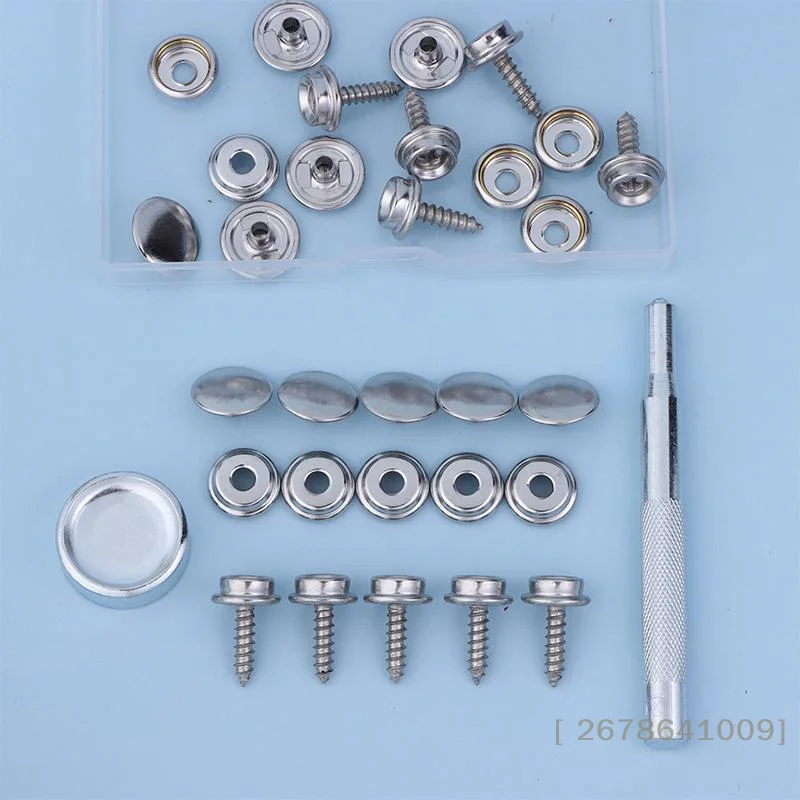 

Сверхмощная застежка-застежка для тента, пряжка 15 мм, серебряные завинчивающиеся кнопки для брезента, холщовая сумка, куртка, искусственная 33 04, значение