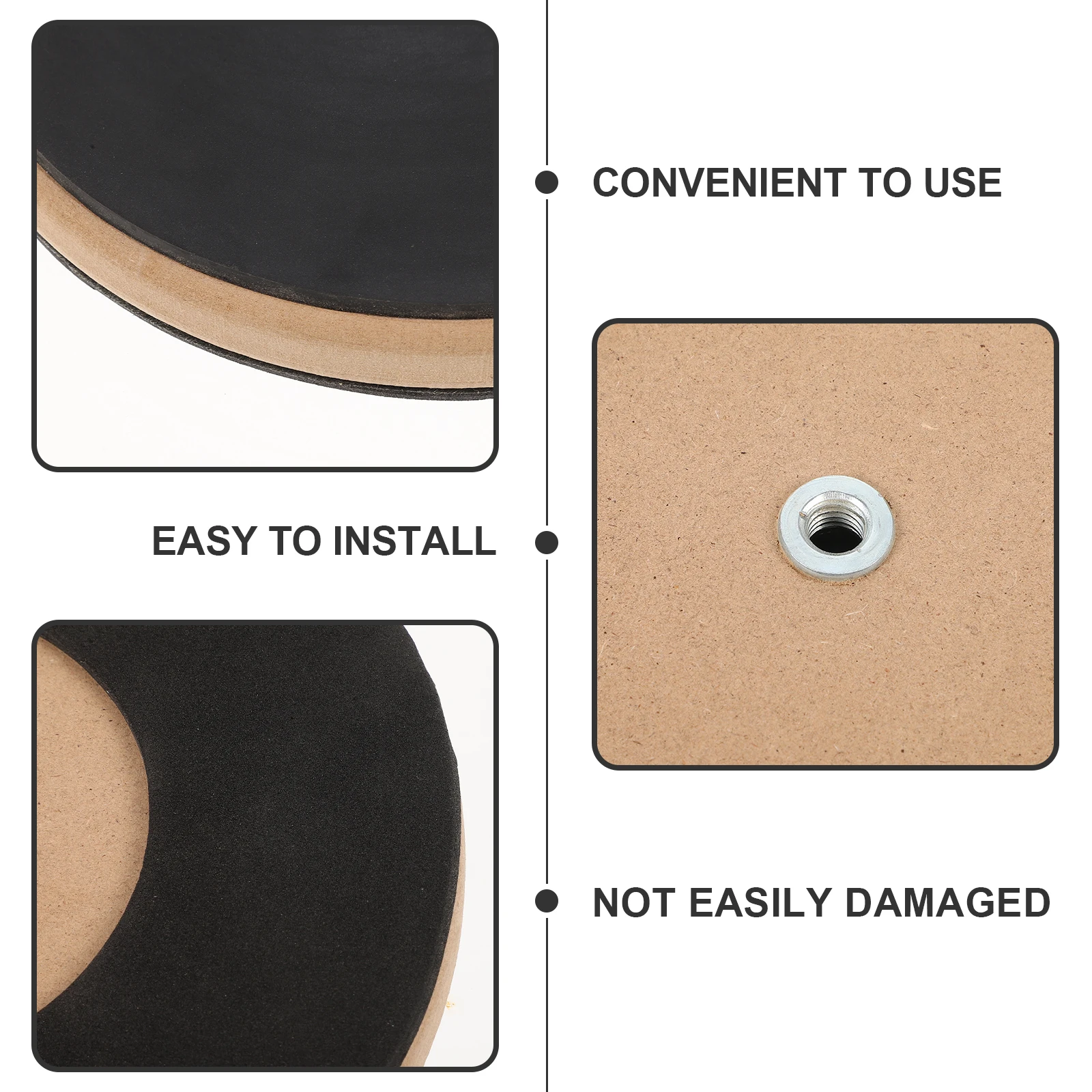 

Thickened Mute Pad Set Sound Absorption Cymbal Dampening Cushion Silencers Dampening Pads For Snare Practice Drum Dampener