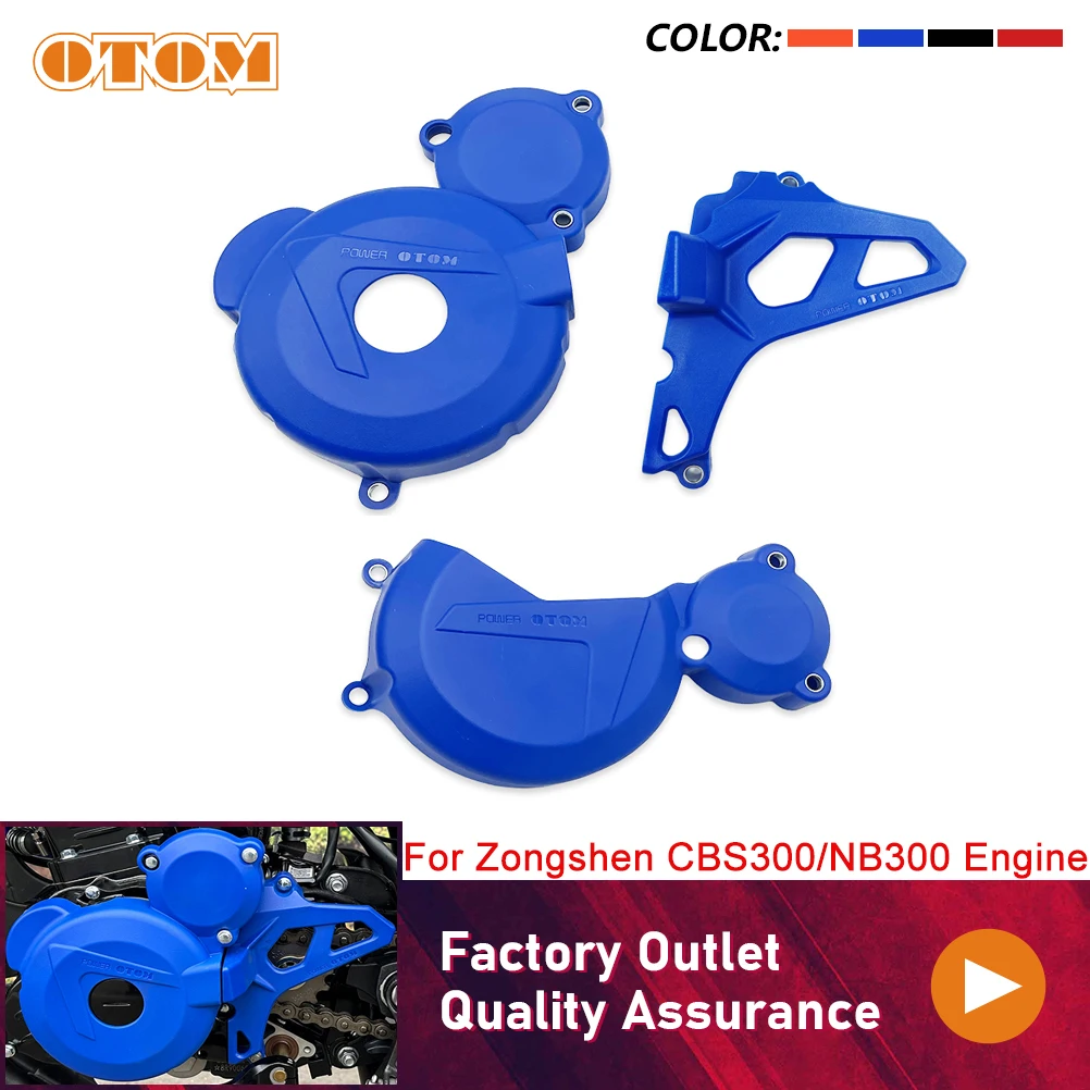 OTOM Motorcycle Clutch Guard Drive Sprocket Cover Engine Ignition Protector For Zongshen CBS300 NB300 KEWS K16 Zuumav KAYO BSE