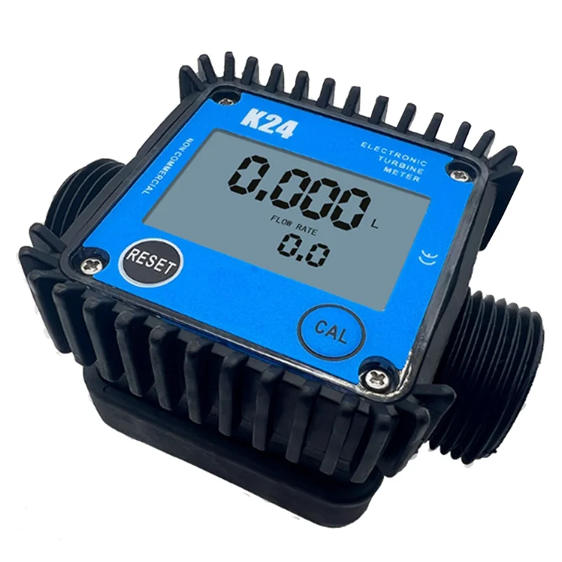 A11E-1 Piece LCD Fuel Flow Meter K24 For Turbine Digital Die-Sel Fuel Flowmeter Favorable Liquid Water Flow Measuring Tools