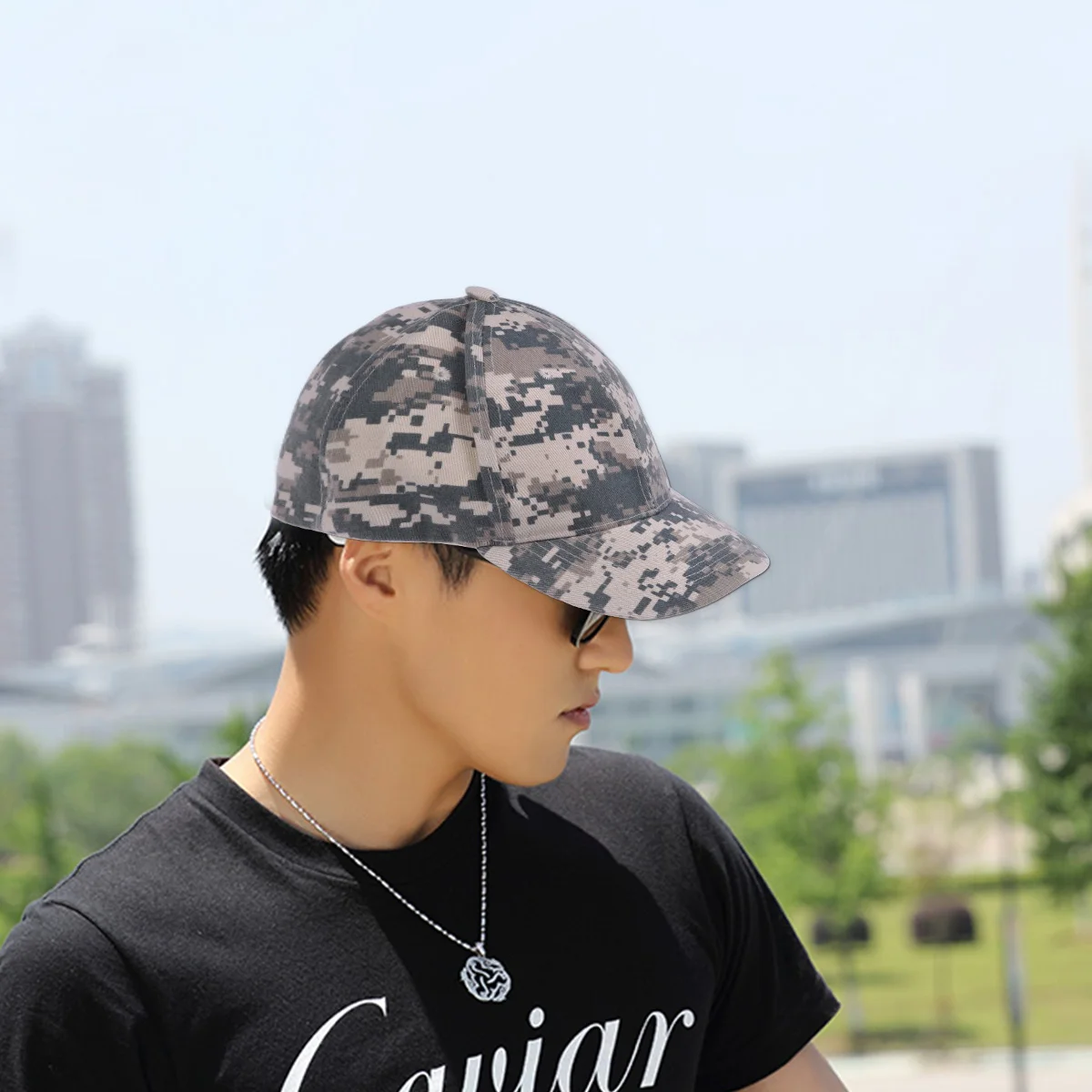 

Camo Baseball Cap Unisex Low Profile Peaked Sun Hat for Men Women UV Protection Soft Comfortable Outdoor Activities