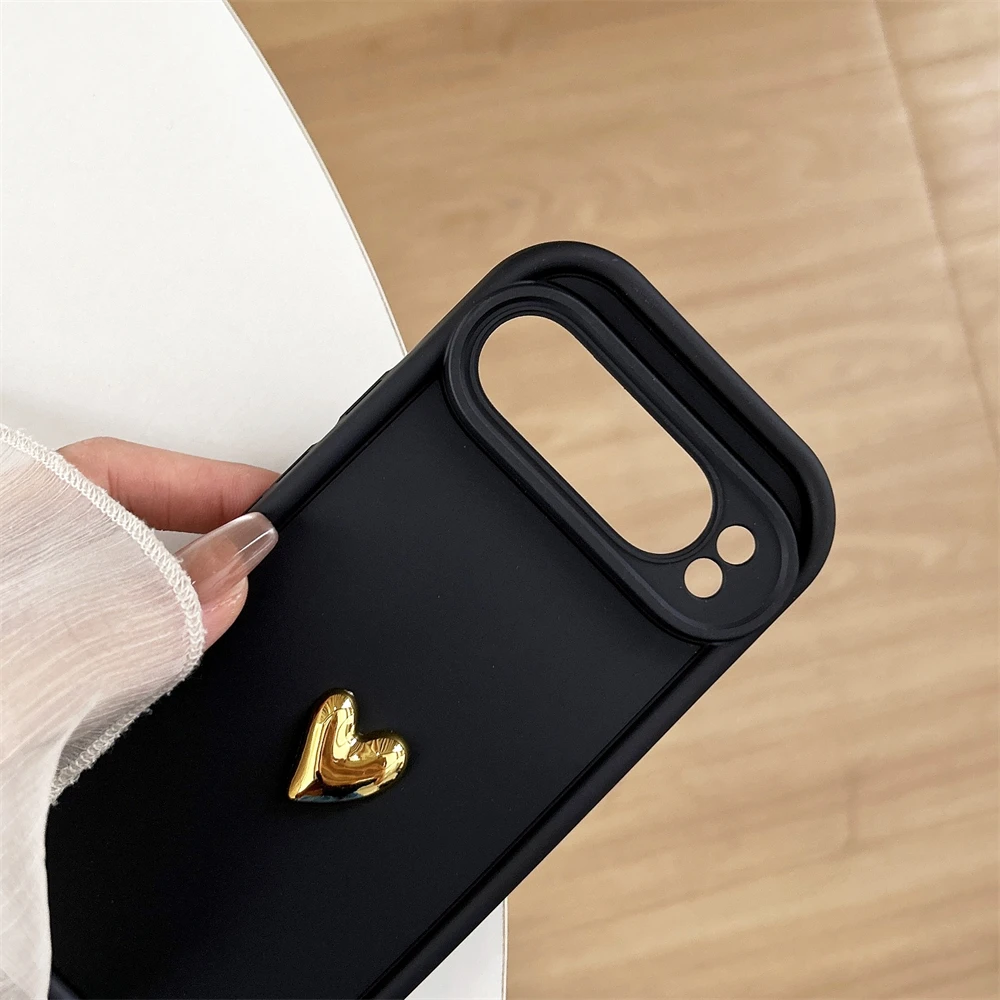 الفاخرة ثلاثية الأبعاد الحب القلب الحبل جراب هاتف لجوجل بكسل 7 8 9 برو XL 8A سلسلة المعصم حزام اليد للصدمات لينة بولي TPU غطاء وقائي