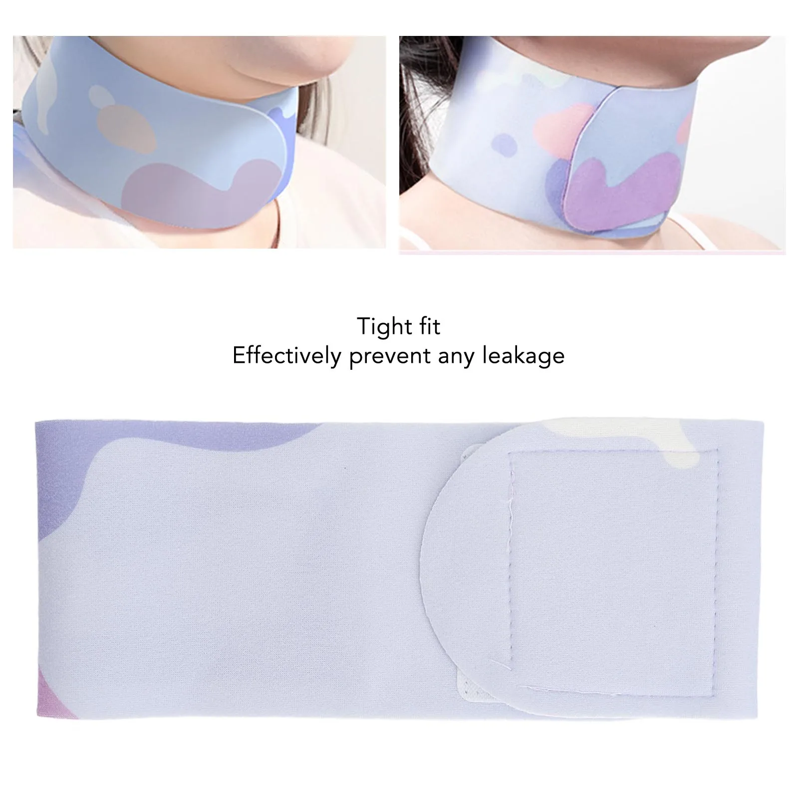 首のしわパッチ ジェルネックパッチ フェイクスエード 洗える アンチエイジング スムージングジェル ネックラップパッド 2個