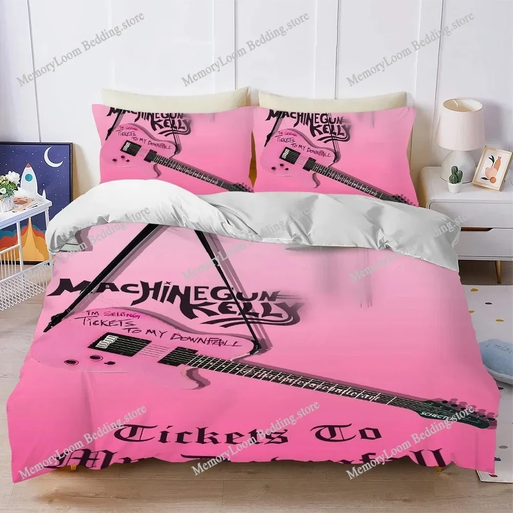 

Singer M-Machine Gun K-Kelly Duvet Cover Set Home Style Bedding Soft Laundry Cotton Bed Student Dormitory Gift Home Textile029