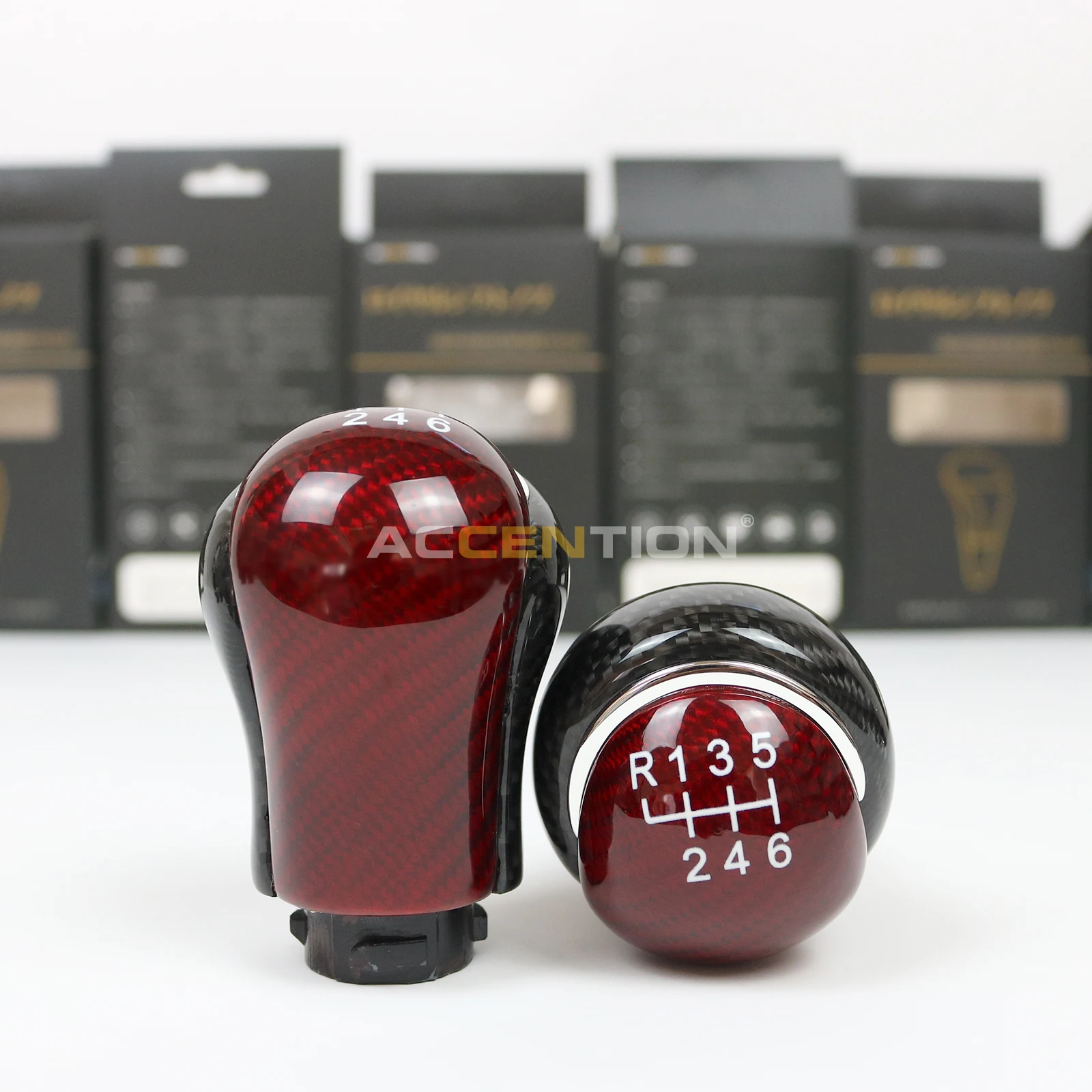 

Carbon Fiber 19mm 6S Gear Shift Knob Gear Shifter Handle For Toyota Hilux Revo 2015 2016 2017 2018 2019 2020