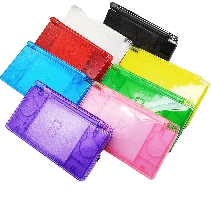 Transparent & Colorful Full Housing Shell With Stylus Pen For Vintage Handheld Game Console Refurbish Parts