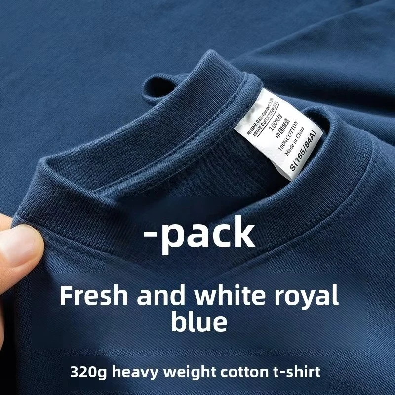 

1 шт., футболка из чистого хлопка с круглым вырезом и короткими рукавами, летняя свободная и повседневная базовая футболка с половиной рукавов спереди для мужчин и женщин