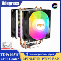 CPU Air Cooler X79 X99 3Pin/4Pin PWM Processor Cooling Fan For Intel LGA 1366 1151 1155 1200 1700 2011 AMD AM3 AM4 AM5