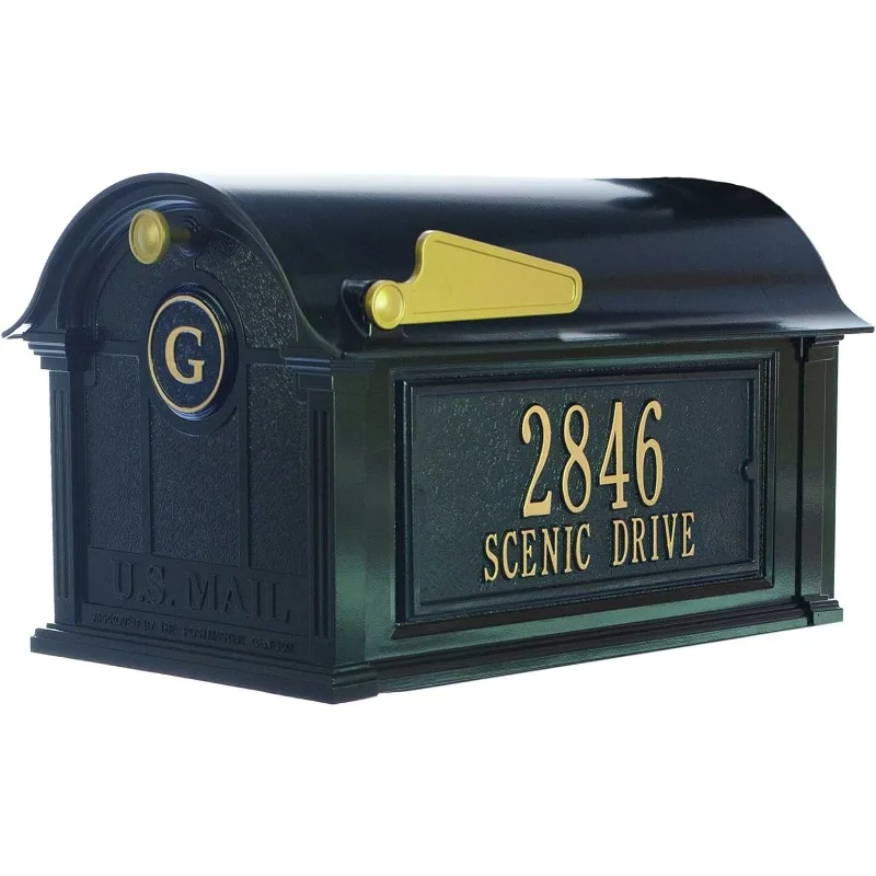 

Белый Холл ™ Персонализированный почтовый ящик Whitehall Balmoral с дверцами и боковыми адресными табличками Персонализированный почтовый ящик (доступно 3 цвета)