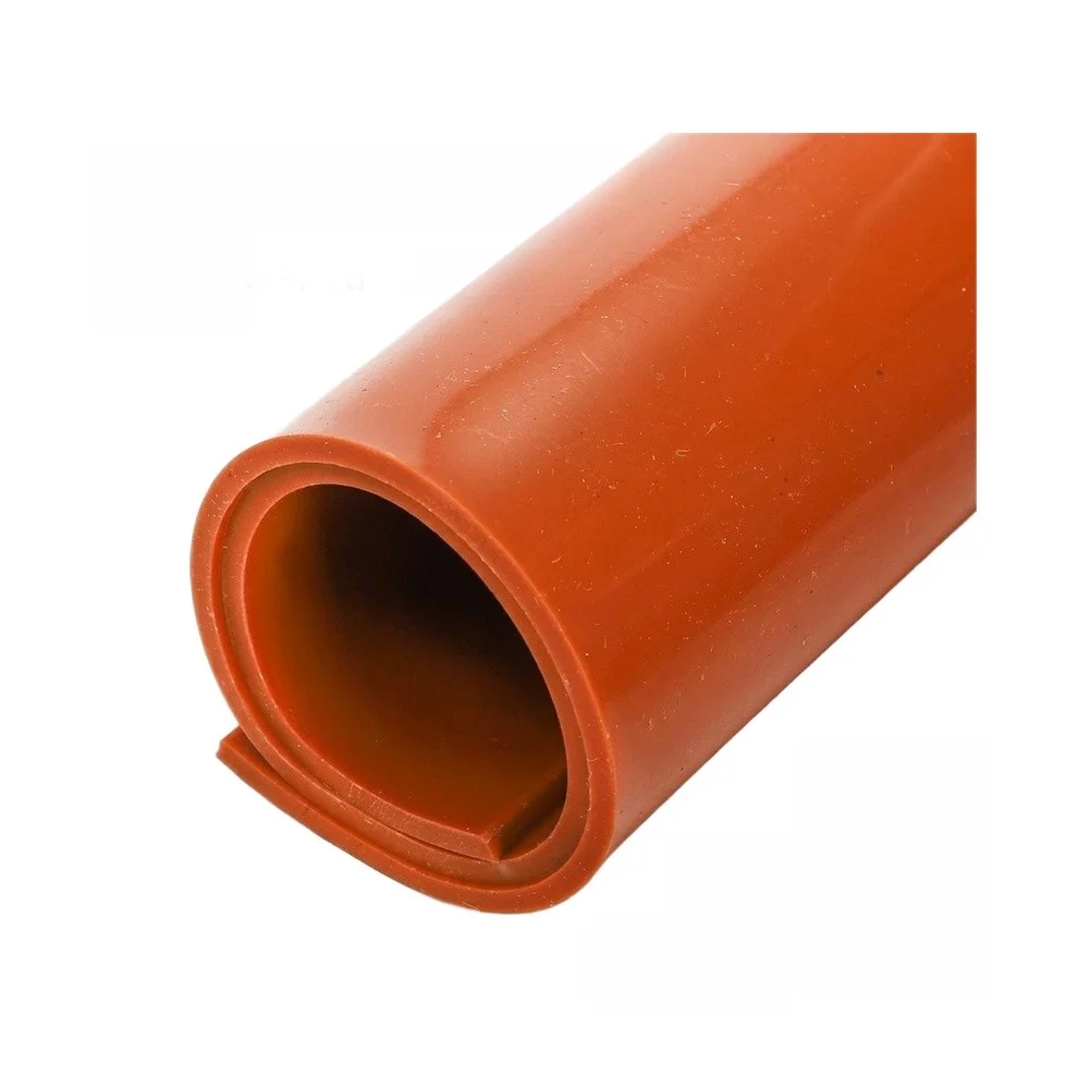 4 Red Heat Resistant Silicone Rubber Sheets 12 x 12 x 1/8 Inch Cuttable Material for Automotive Home and Workshop Use