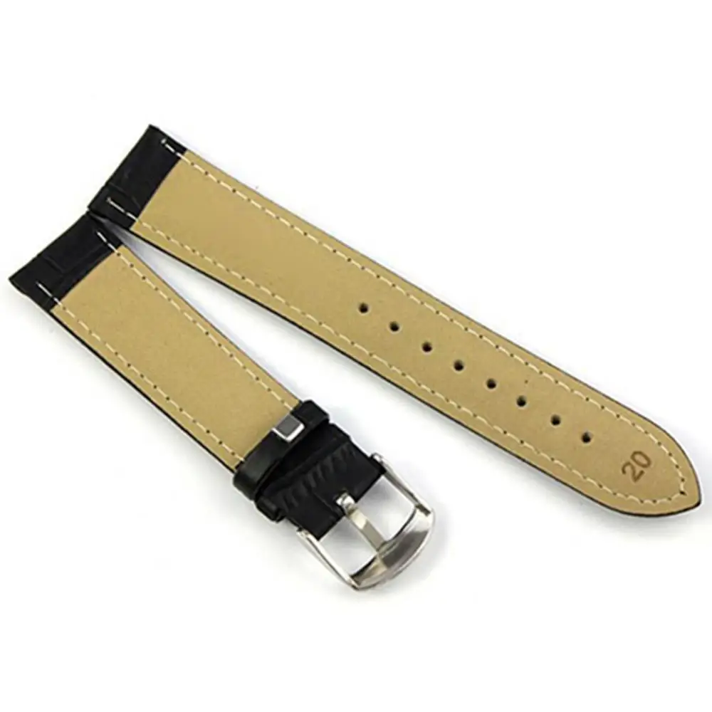 18/20/22mm Watch Straps Leather Watch Band Strap Pin Buckle Wrist Belt Bracelet Luxury Faux Leather Wrist Watch Band Watchbands