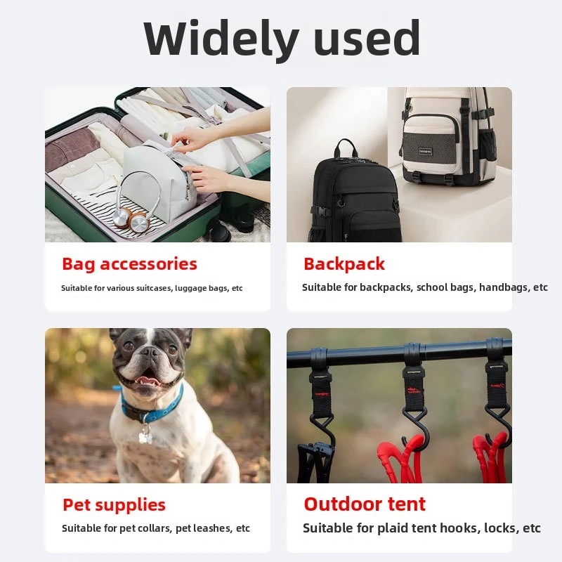 Kunststoff Dual verstellbare seitliche Entriegelungsschnallen Kunststoff Tri-Glides Slider verstellbare Schnalle Rucksack Gürtel Tasche Teile Gurtband – Detail 3