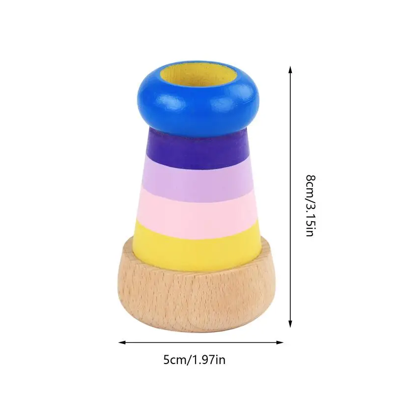 Houten kinderen roterende caleidoscoop magie veranderlijk verstelbaar fancy gekleurd wereld speelgoed kinderen kinderen klassiek educatief speelgoed