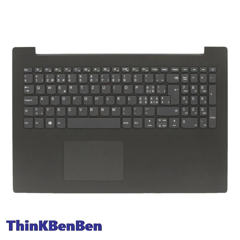 CH Swiss Keyboard Iron Gray Upper Case Palmrest Shell Cover For Lenovo Ideapad 330 15 ICH Laptop 5CB0R46843