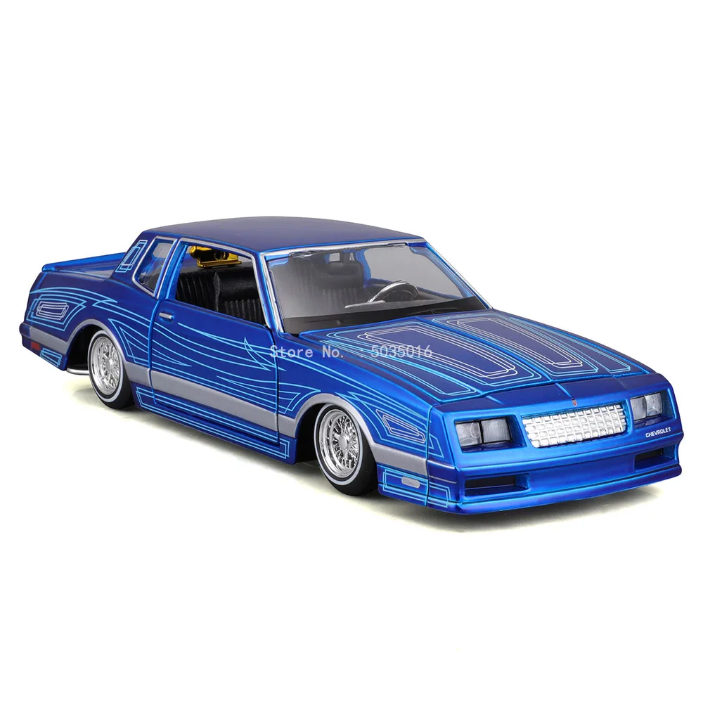 Maisto 1:24 1986 Chevrolet Monte Carlo SS Supercar Antique Car Static Die Casting Car Collectible Model Car Toy Gift Tide Play