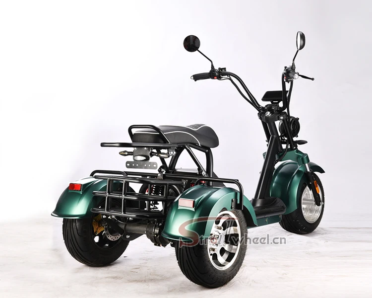 tricycle motorcycle citycoco for the disabled Electric Tricycles with 2000w 60v 20ah battery adult tricycle