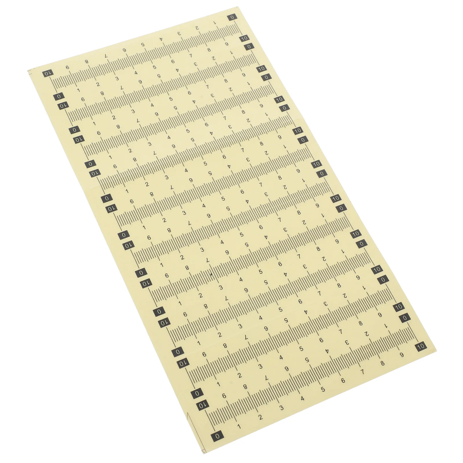 20pcs Waterproof Scale Sticker Adhesive Measuring Label Clear Ruler PVC Diameter Tag for Boat Self Adhesive Measure for Stair
