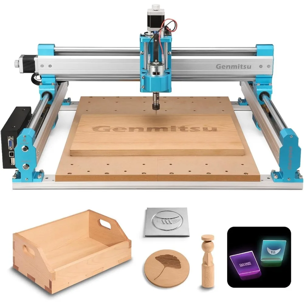 

CNC Router Machine 4040-PRO for Woodworking Metal Acrylic MDF Nylon Cutting Milling, GRBL Control