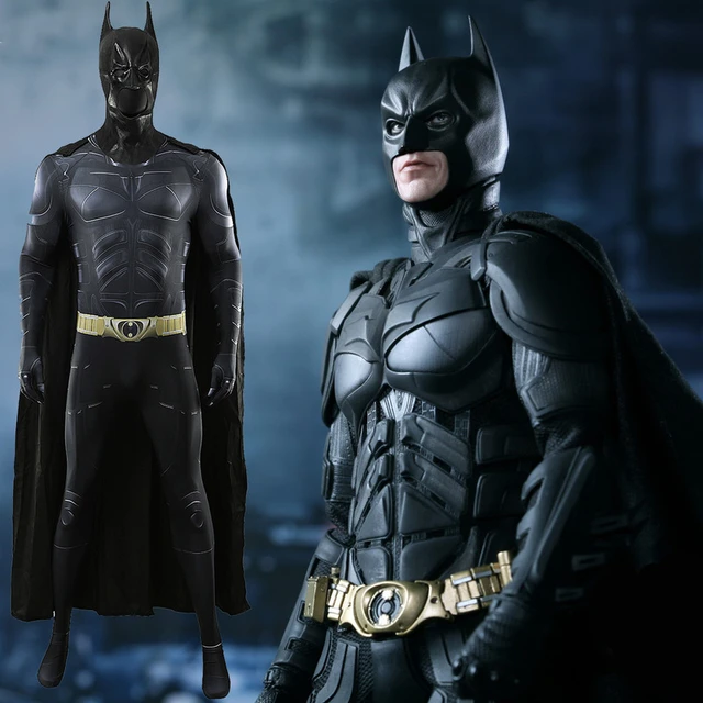 Supereroe Batman Costume Cosplay Bruce Wayne The Dark Knight tuta Halloween Comic con puntelli tuta bambini regali di natale per adulti AliExpress