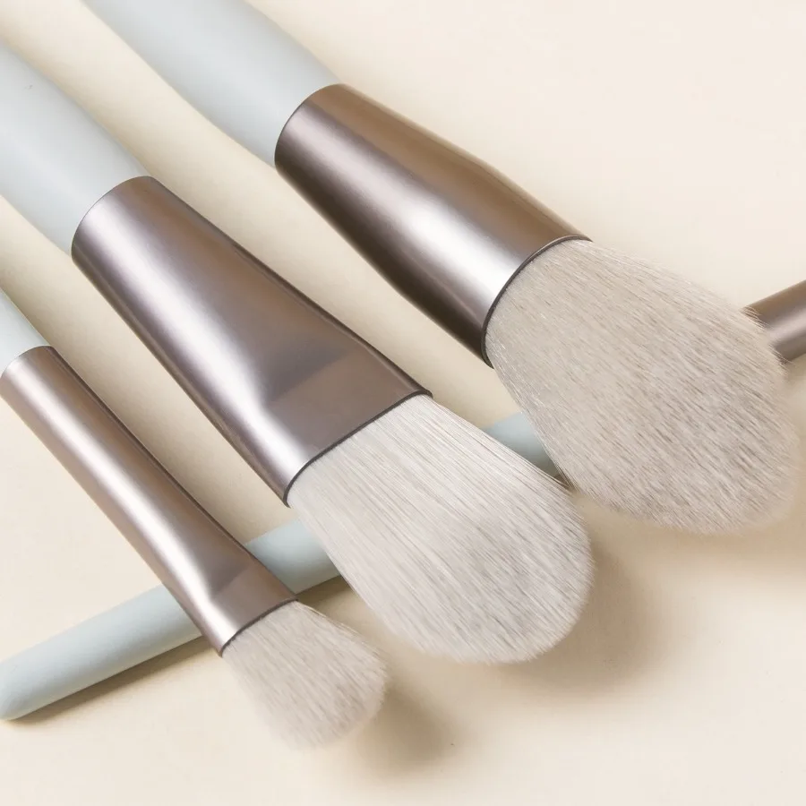 8 Uds. Cosméticos base colorete en polvo sombra de ojos mezcla brocha de maquillaje brochas de maquillaje suaves y esponjosas herramientas de belleza brochas de maquillaje