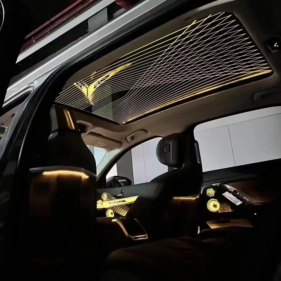 Custom Starry Sky Pattern Daytime Running Light New 7 Series Panoramic Interior Ambient Light Full Car Luminous Upgrade Kit view 4