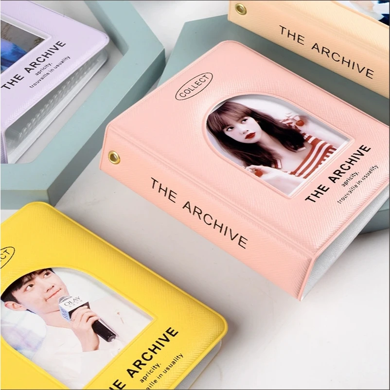 Photocard Holder Book 3 Inch Mini Photo Card Binder 40 Pockets Kpop Photocard Binder for Star Chasing Photo Storage Collection