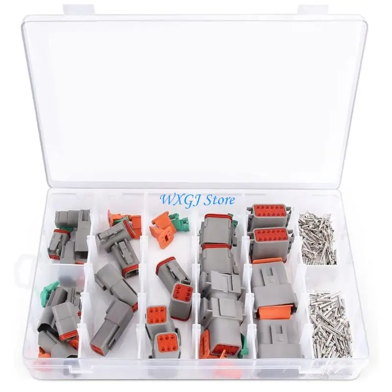 

37JE 188PCS Automotive Connector Set Waterproof Electrical Connector With Phosphor Bronze Contacts For Vehicles Motorcycles