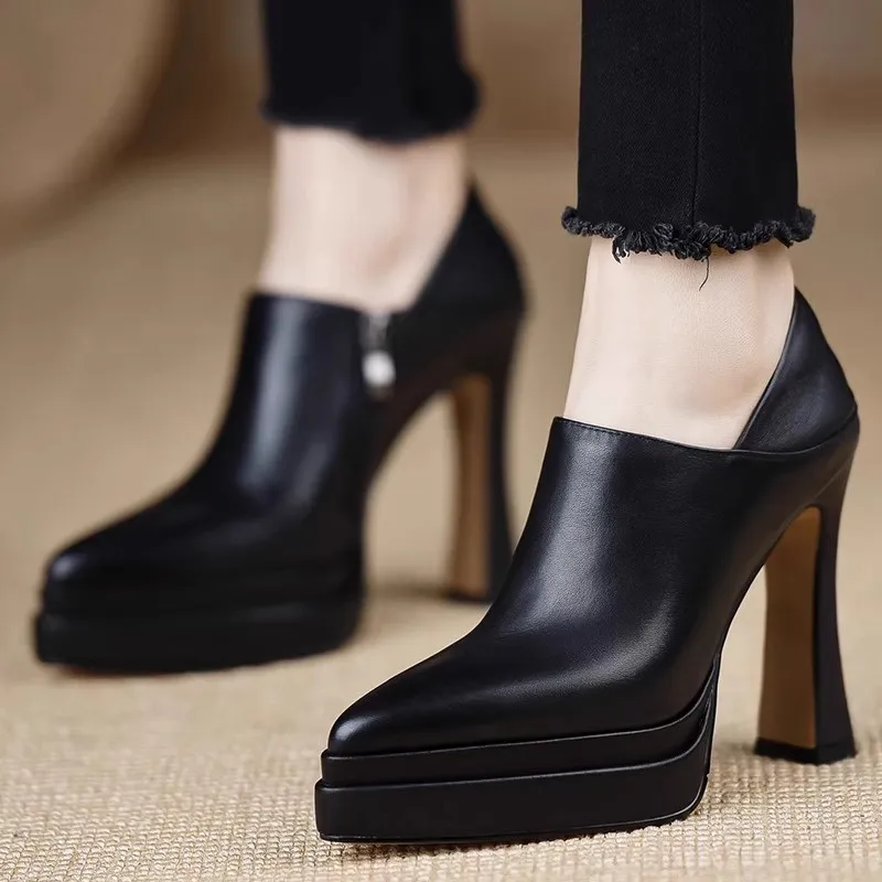 

Fashionable Tall High-heeled Temperament Single Shoes for Women 2025 Spring New Versatile