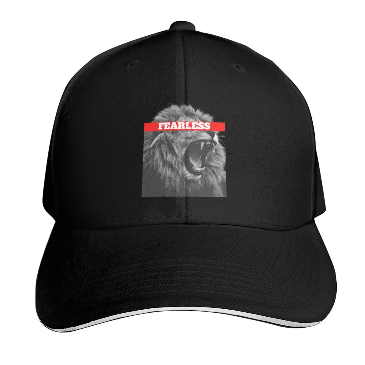 Casquette de baseball Fearless Lion, chapeau personnalisé, chapeaux amusants à la mode, chapeau de plage, chapeaux de soleil pour femmes et hommes