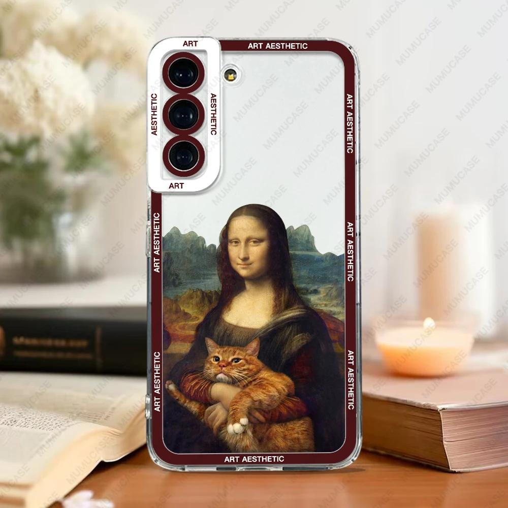 Art Aesthetic David Mona Lisa Case For Samsung Galaxy S24 S20 S21 S22 Plus FE Ultra Soft Cover