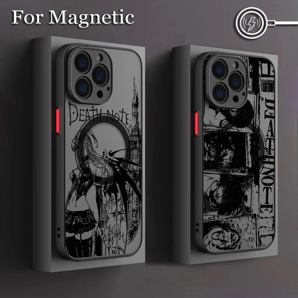 Anime Deaths Notes Phone Case For Samsung Galaxy S26 S25 S24 S23 S22 S21 S20 FE Plus Ultra 5G Matte Magnetic Back Cover