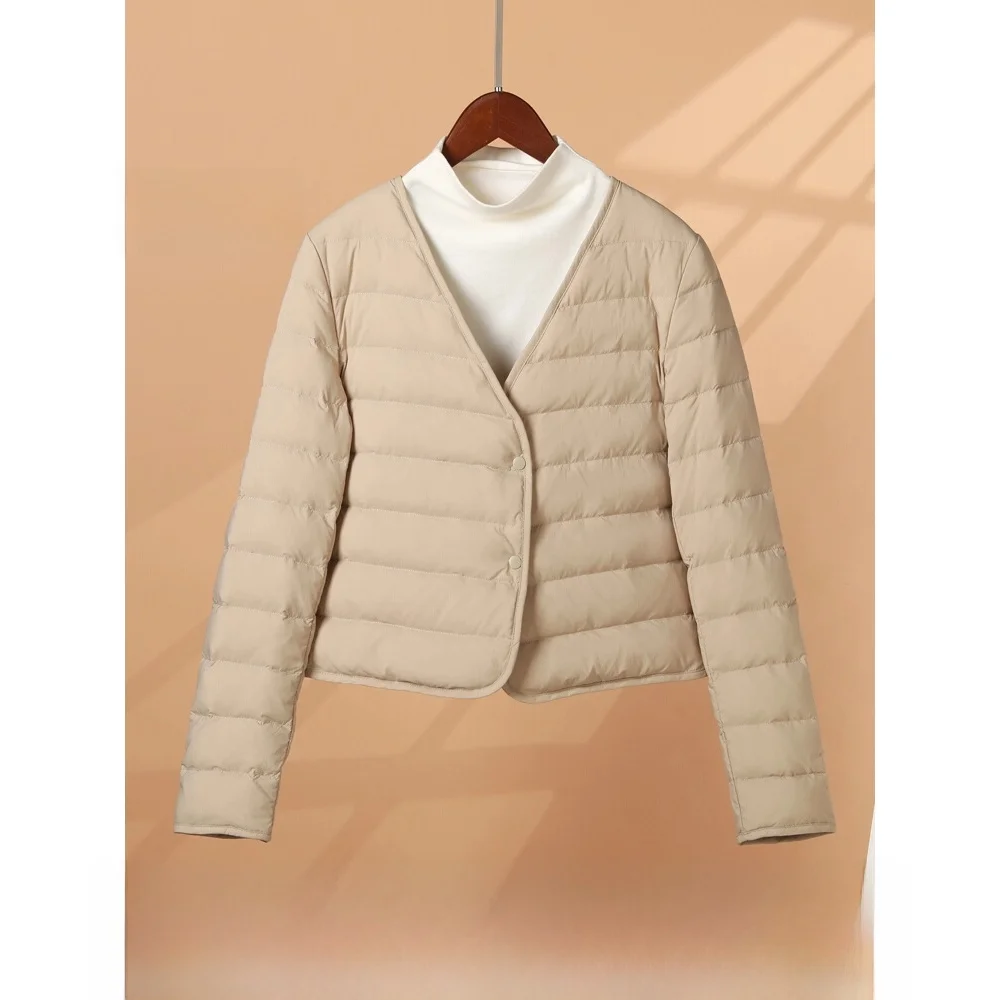 

Women's down Jaet Lightweight Slim Fit Goose down Vest Winter Warm Inner Wear Base Layer ort Sle Double Button Closure