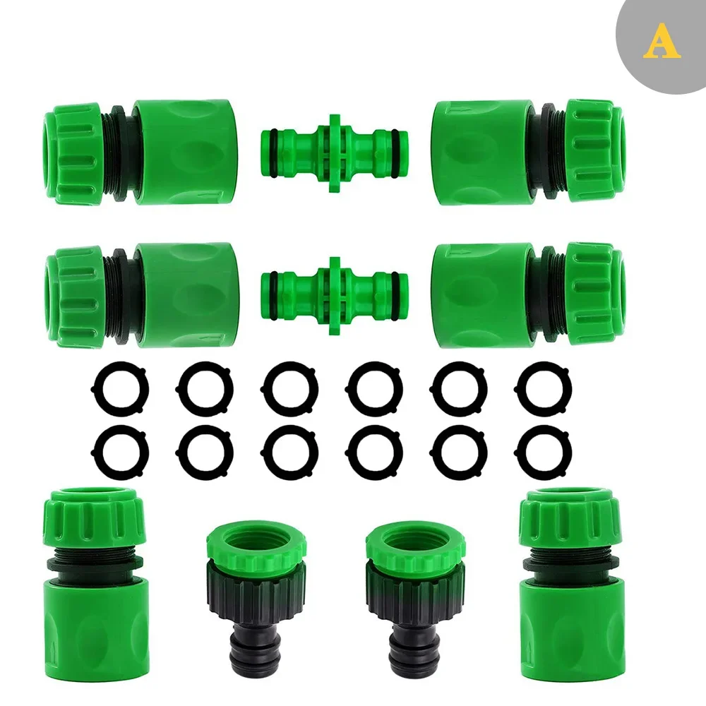 Tuinbesproeiingsslang ABS Snelkoppeling 1/2” uiteinde Dubbele mannelijke slangkoppeling Gezamenlijke adapter Verlengset voor slangbuis