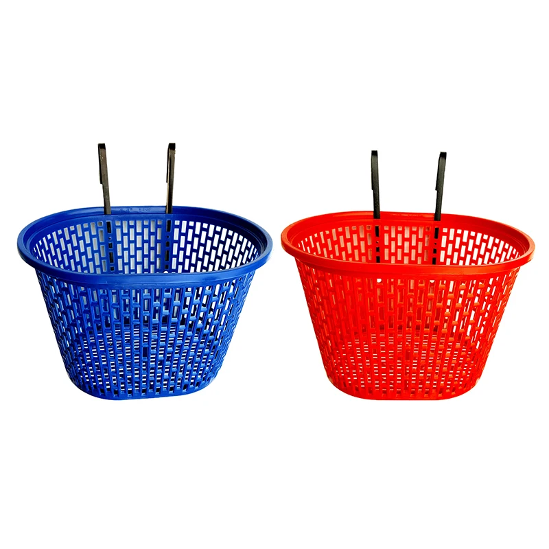 Bicycle Hook Basket Durable Hollow Plastic Storage Detachable Hanging Basket Large Capacity Front Basket Bicycle Accessories