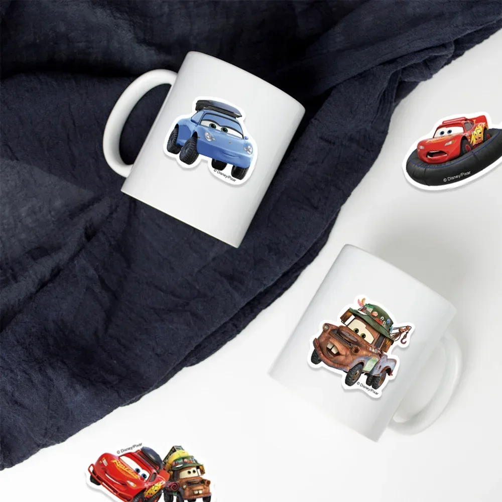 50 قطعة من ملصقات ديزني كارتون كارز لايتنينج ماكوين لفيلم أنيمي ملصق جيتار للكمبيوتر المحمول حزمة ملصقات كاواي لطيفة لعبة أطفال بناتي