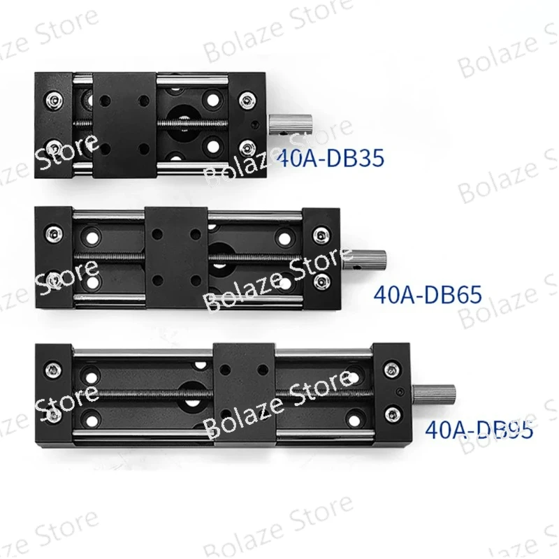 40x25MM Manual X-Axis Linear Stage Fine‑Tuning Precision Sliding Table Micro Translation Stage Experiment Platform