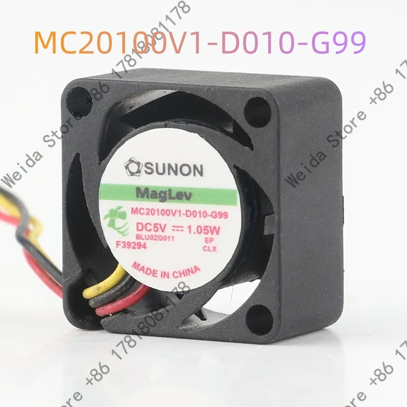 

MC20100V1-D010-G99 A brand-new SUNON 2010 20X20X10MM fan Three wire 5V 2-centimeter fan mini fan