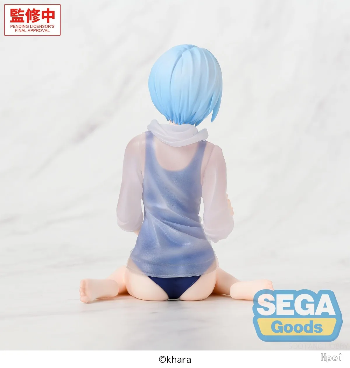 In Stock 100% Original SEGA Yumemirize Ayanami Rei Evangelion Anime Prize Figure, 13cm Height School Swimsuit PVC Model view 3