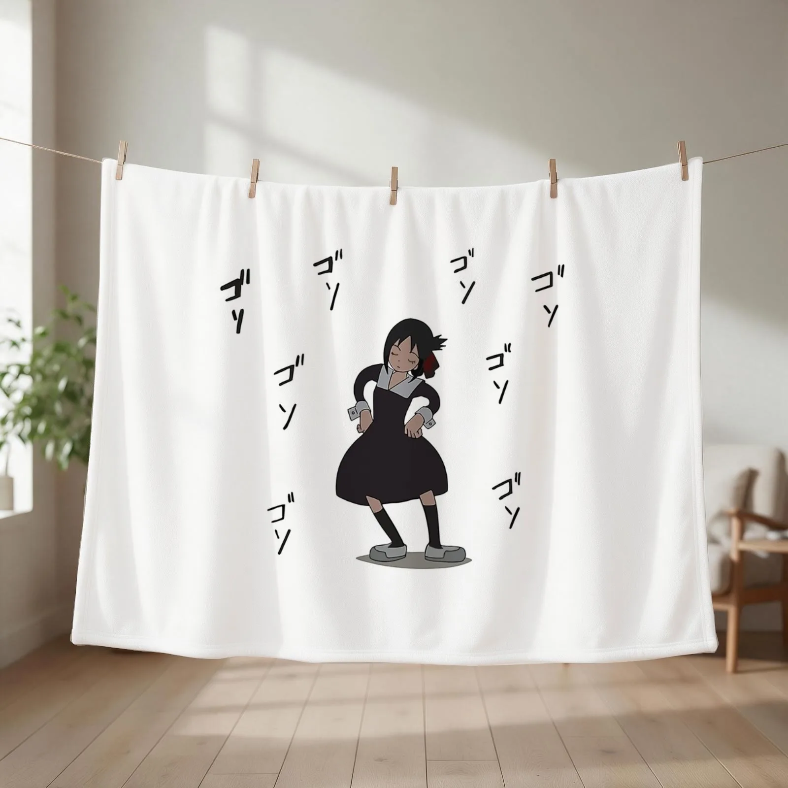 Kaguya's Dance old cartoons vending machine dance Throw Blanket couch cozy soft plush fuzzy picnic outdoor blanket