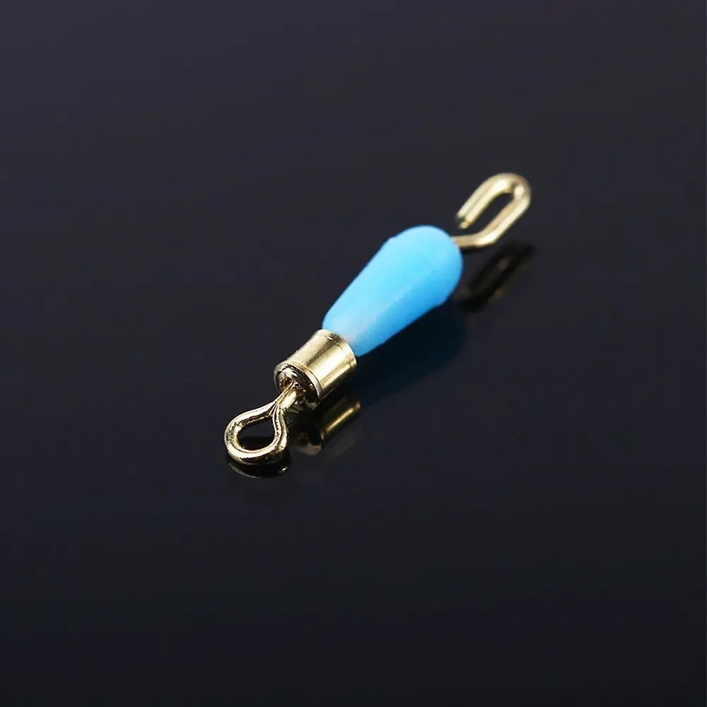 10pcs/lot Tool Fast Link Rotation Drift Fishing Gear Silicone Copper Head Connector Swivels Fishing Floats Line Hook