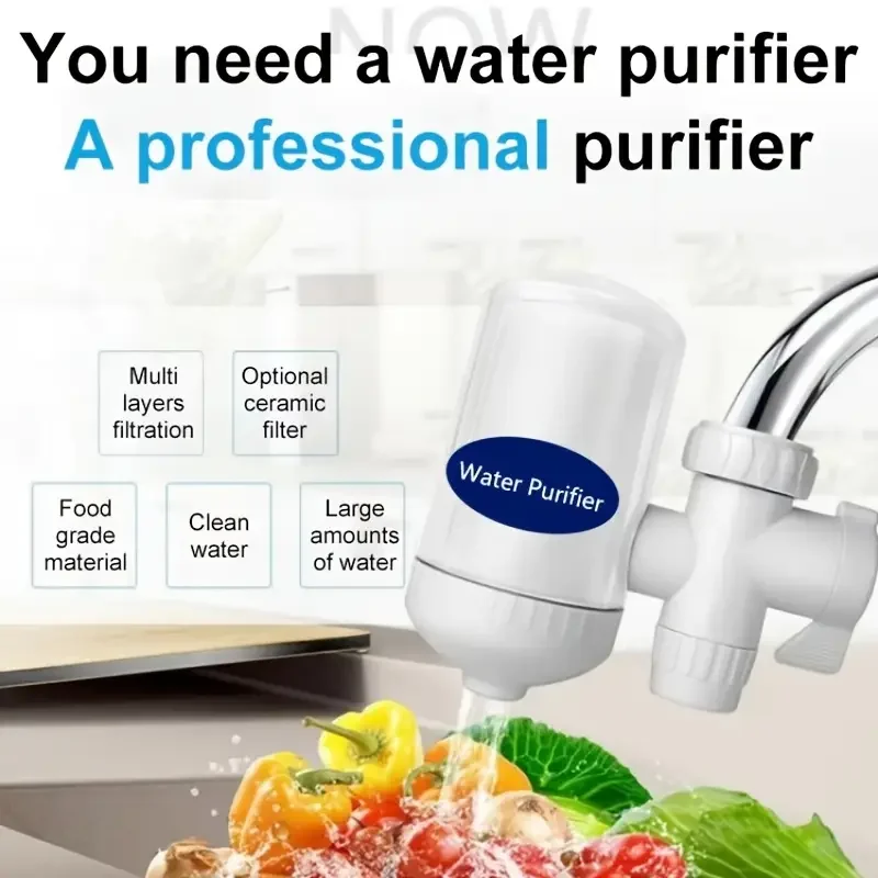 

Faucet Purifier Kitchen Faucet 5-level Filter Can Be Repeatedly Cleaned And Replaced Filter Element Household Water Purifier