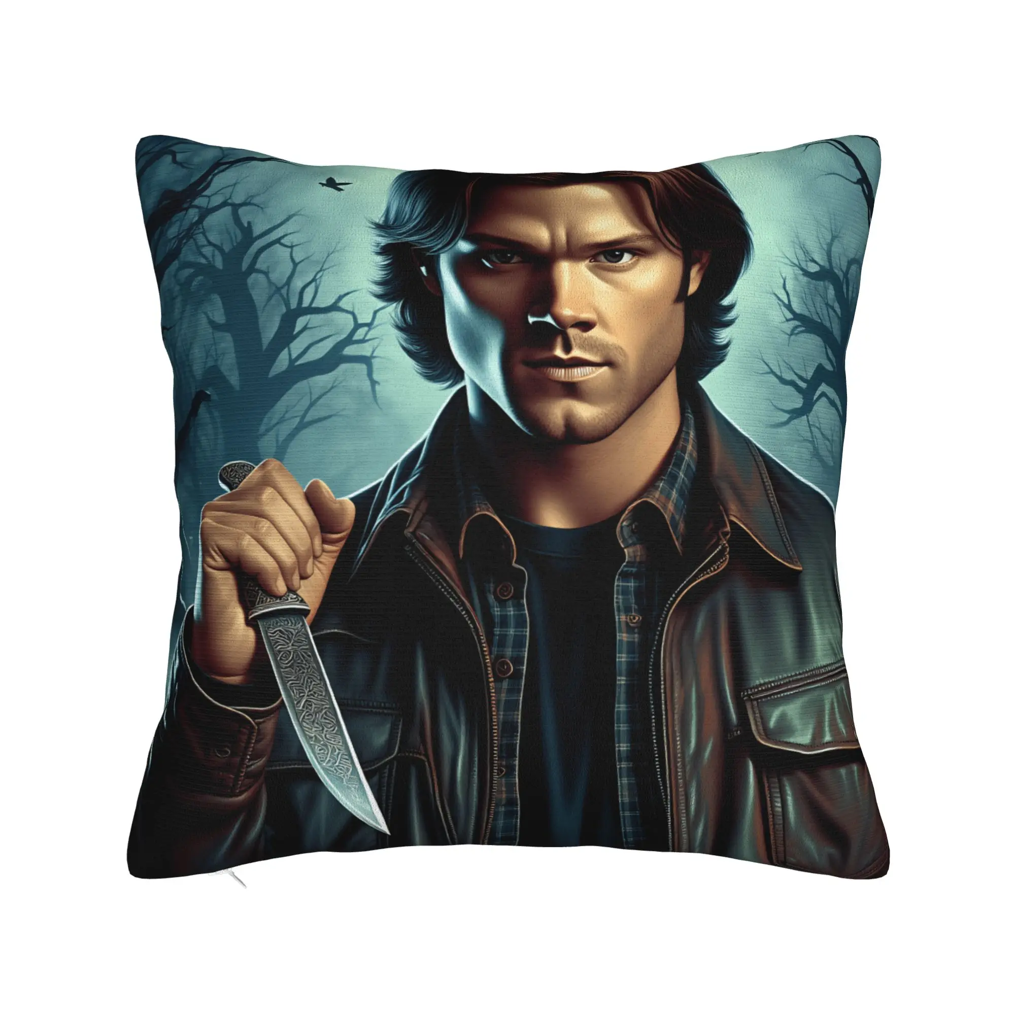 Sam Winchester Supernatural Pillow Case  Soft Pillow Cover For Living Room Sofa Fashion Pillowcases