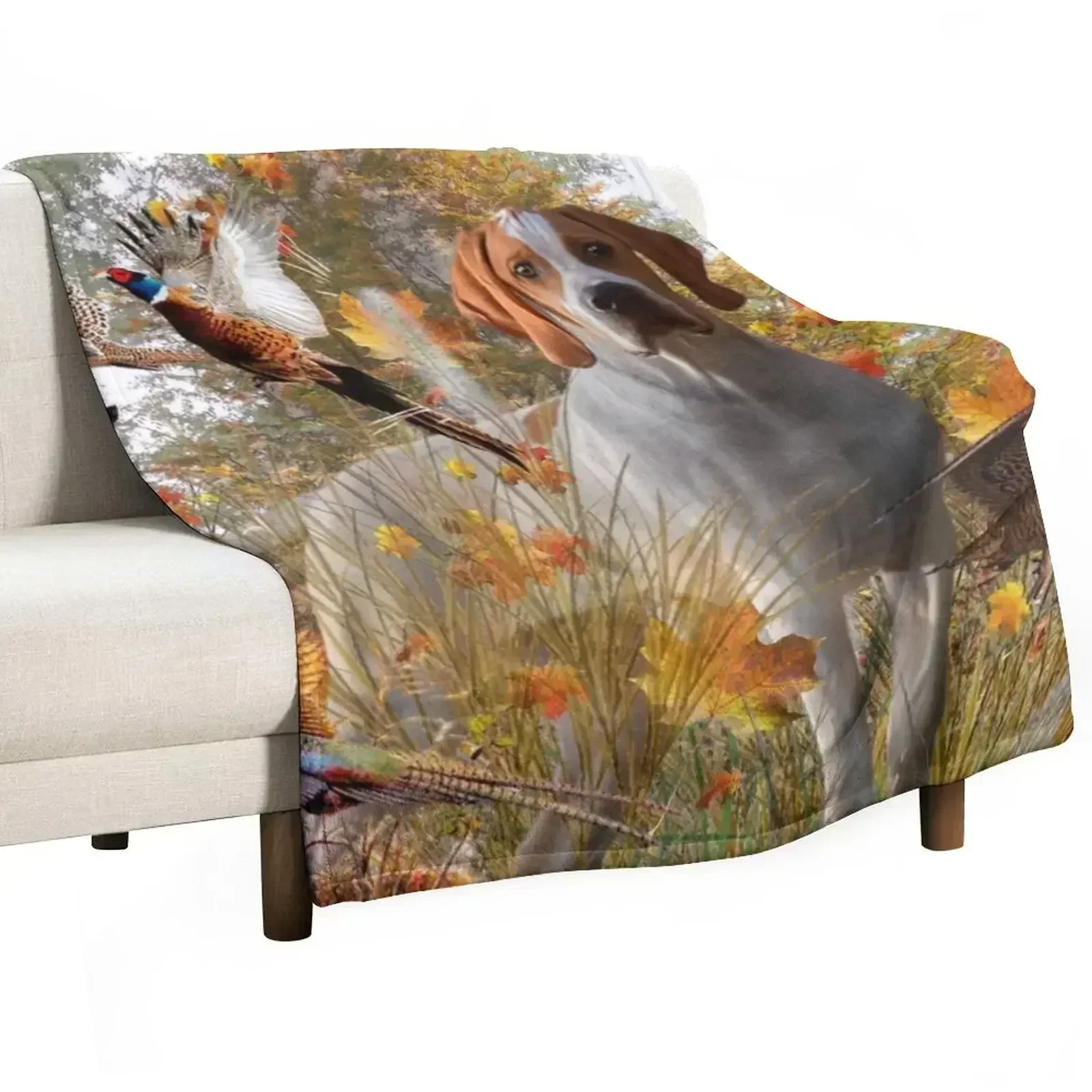 

English Pointer Throw Blanket Long Lasting Soft Plush Blanket for Daily Use
