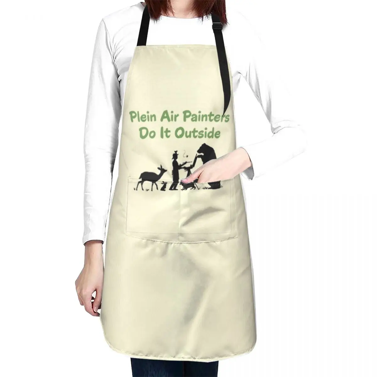 Plein Air Painters Do It Outside - Dark Art Apron For Home Accessories Men gift Kitchen Items kitchen girl Apron