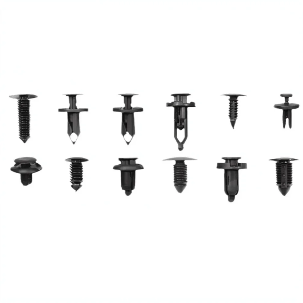 Universal Automotive Fastener Clips Assortment Kit For Car Bumper Fender Liner Door Panel Repair Push Type Rivets Tool