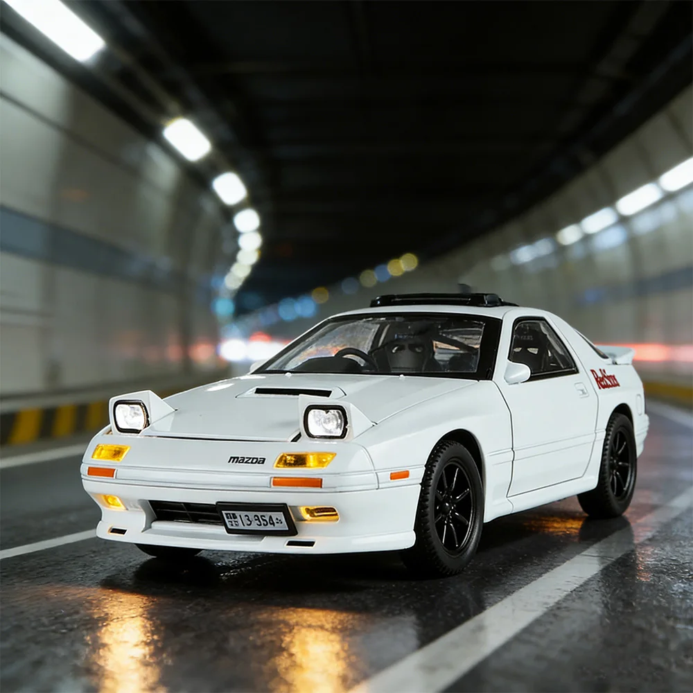 

Toy cars, 1/24 ratio Brand Vehicle Model RX7-FC Die-cast metal model cars , Adults model car Collecting Valentine's gifts for ad