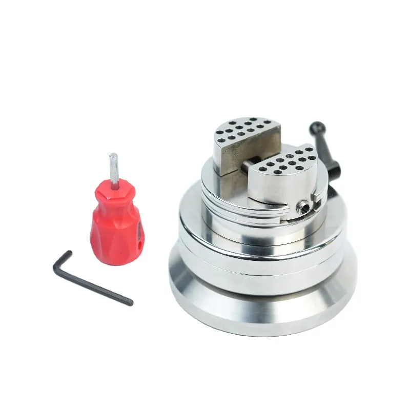 Eccentric Ball Vise Stainless Steel Jewelry Engraving Clamp Base Mount Gold Inlay Vice Gemstone Processing Tool