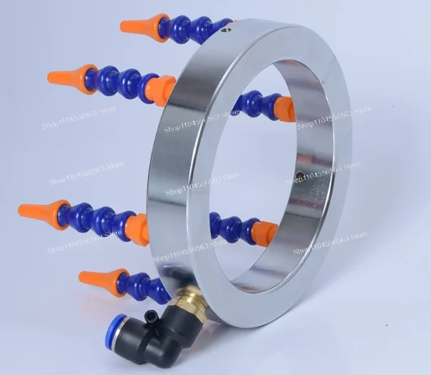 Six nozzles for the water jet cooling system of the 100-millimeter engraving machine