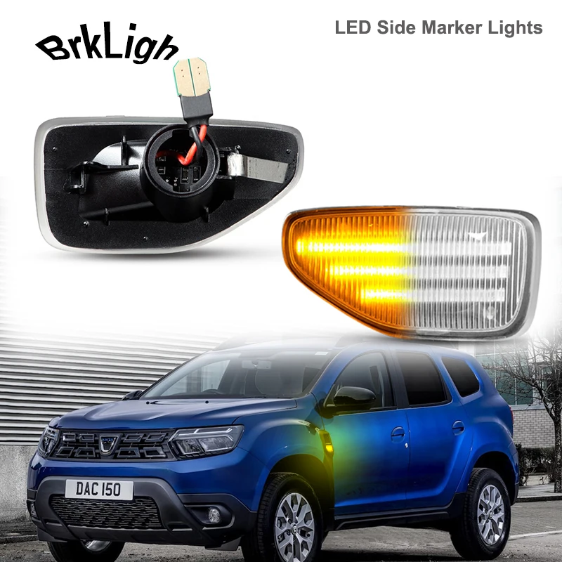 

2Pcs Canbus LED Dynamic Side Marker Lights Turn Signal Blinker Lamps For Renault Dacia Duster Sandero II Logan 2 MCV Stepway